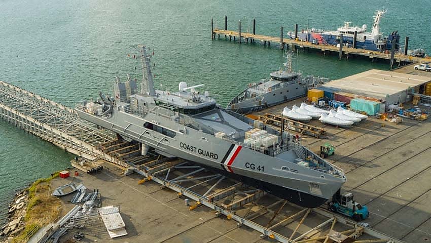 Austal launches first Cape Class patrol boat for Trinidad and Tobago