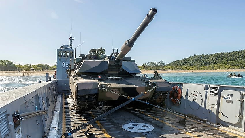 Abrams conclude inaugural deployment in amphibious ops