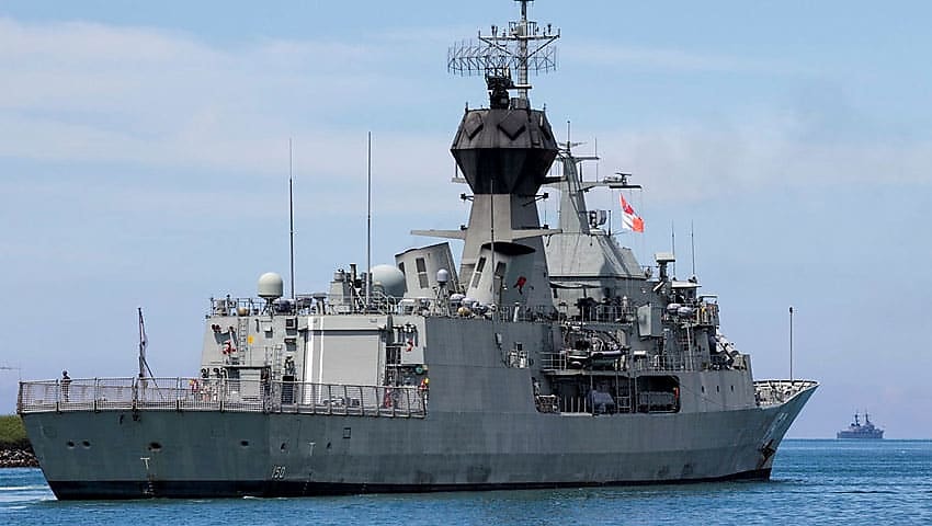 RAN frigate, LHD depart Top End for Indo-Pacific deployment