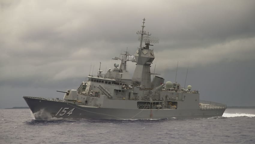 hmas parramatta in micronesia