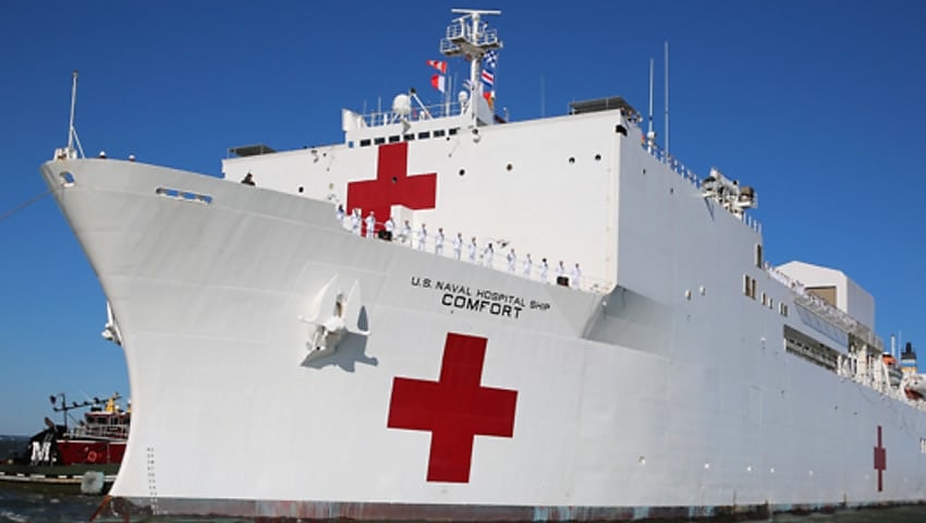 ANZUS hospital ships for humanitarian assistance and disaster relief