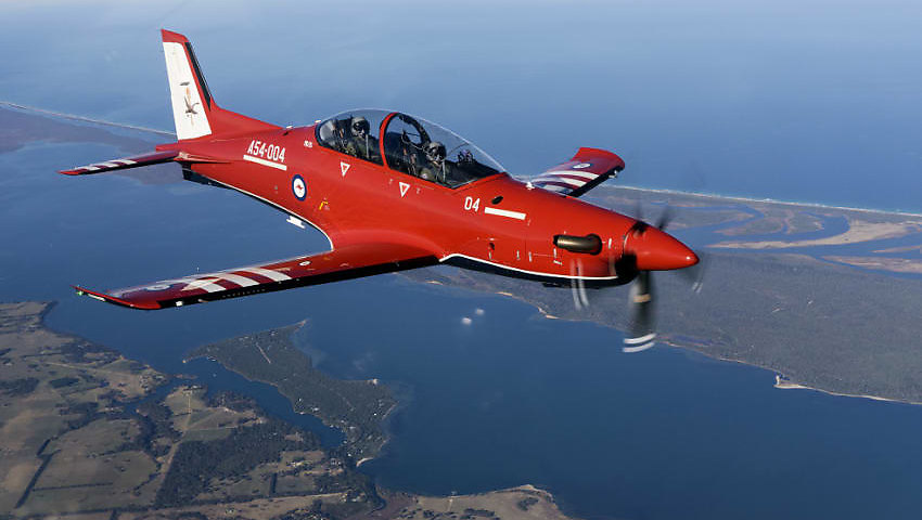 Air Force welcomes final PC-21 to RAAF Base East Sale 