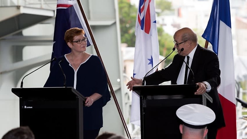 australia and france to sign sub contract today