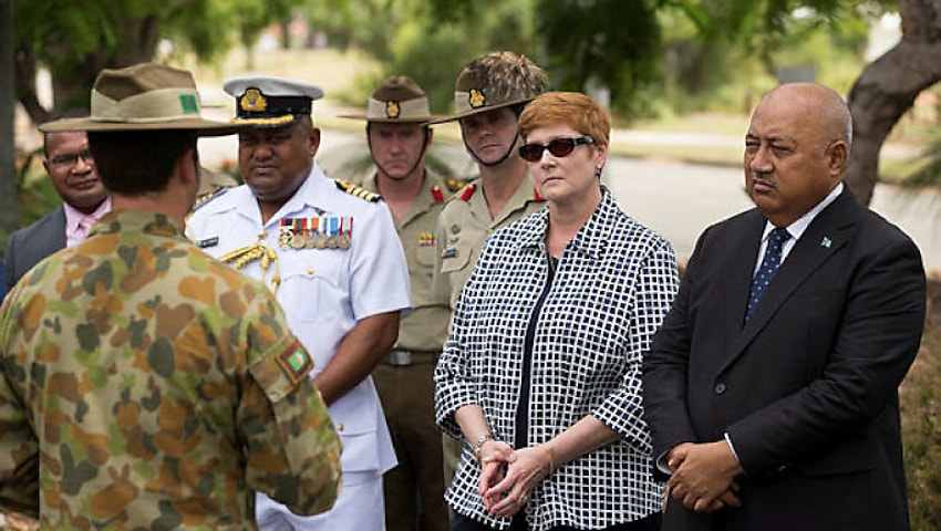 minister payne and fiji defence minister