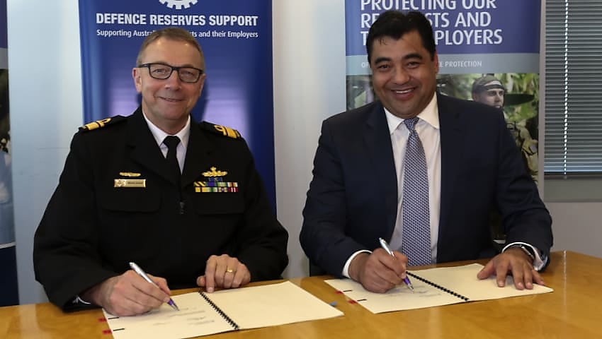 adf signs mou to support reservists