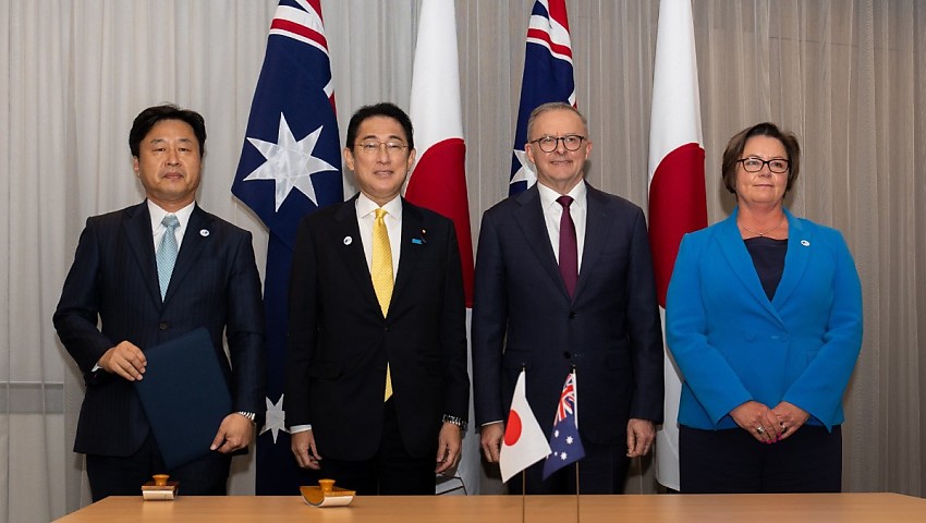 Australia, Japan sign security cooperation agreement