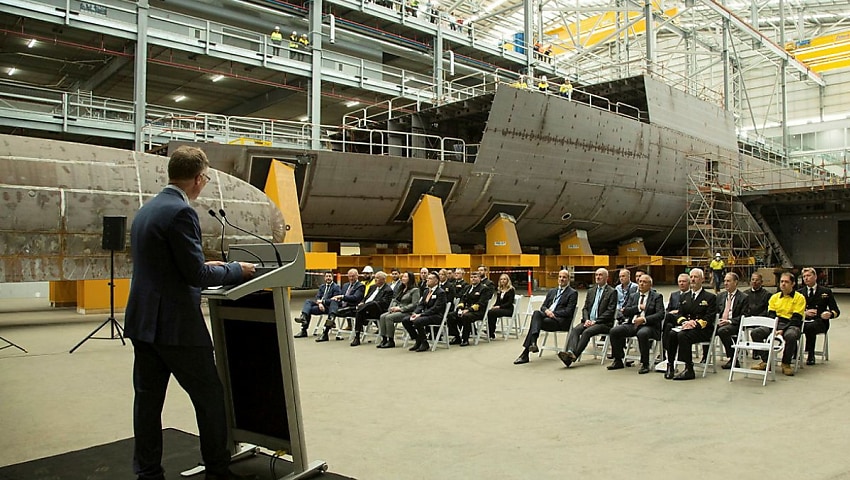 Keel laid for fifth Arafura OPV