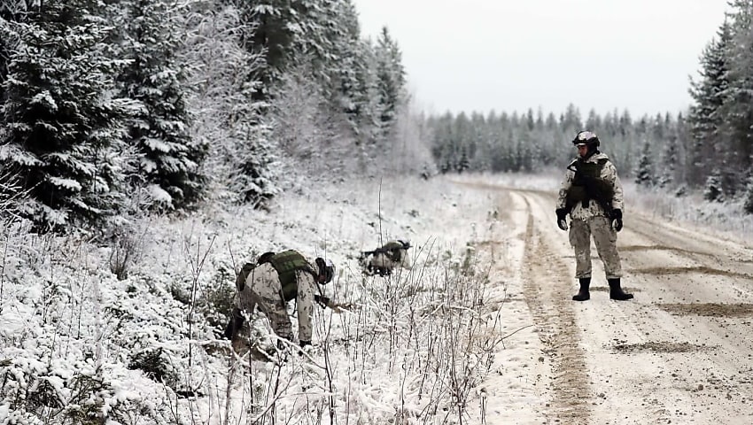 The Finnish Army began training with anti-personnel mines after its exit from the Ottawa Convention in January 2026. (Image: Finnish Army)