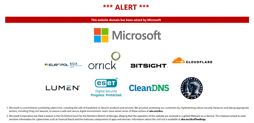 Lumma infostealer disrupted in joint Microsoft, industry and global law enforcement takedown