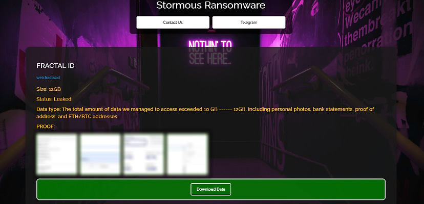 Exclusive: Stormous ransomware claims hack of blockchain identity firm Fractal ID