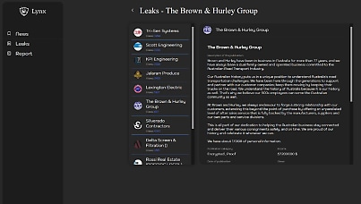 Exclusive: Lynx ransomware group claims hack of truck dealership Brown and Hurley