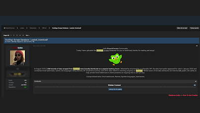 2.6m Duolingo datasets leaked on hacking forum, practically for free