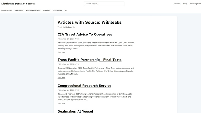 WikiLeaks data to remain live thanks to Distributed Denial of Secrets