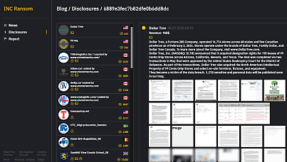 INC Ransom claims 1.2TB hack of US retail giant Dollar Tree 