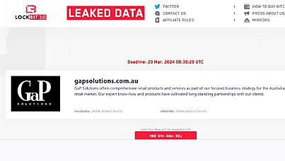 GaP Solutions bit by LockBit ransomware attack