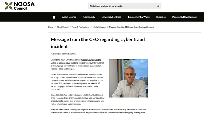 Noosa Council reveals social engineering attack that cost council millions