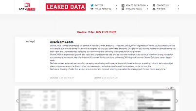 Huge trove of Australian client data leaked following OracleCMS call centre hack