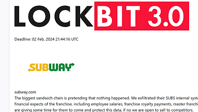 LockBit takes a bite out of Subway with ransomware attack