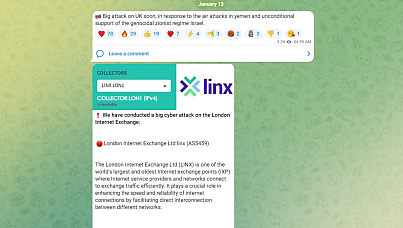 Anonymous Sudan claims hack on London Internet Exchange over Yemen air attacks