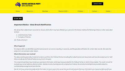 UAP confirms ransomware attack, personal data and email correspondence exposed