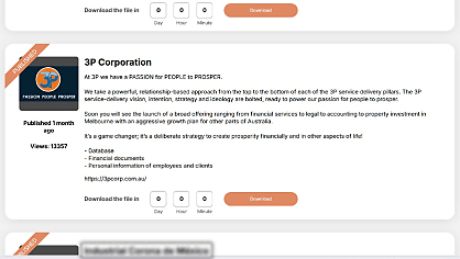 Exclusive: Melbourne-based 3P Corporation breached by Space Bears ransomware