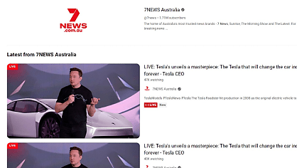 Aussie broadcaster Channel Seven’s YouTube channels replaced with Elon Musk crypto scams