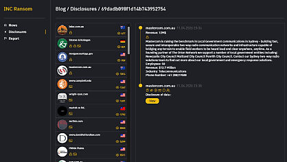 Exclusive: Aussie communications company Mastercom ‘aware’ of INC Ransom claims