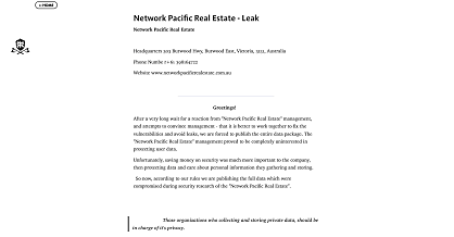 Ransomware gang posts 30GB of data it claims belongs to Victorian real estate group