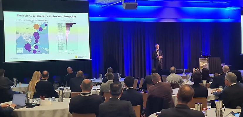 CBA chief economist Luke Yeaman clarifies ‘critical breaking point in oil exports’ at Australian Defence Industry Accelerator Summit