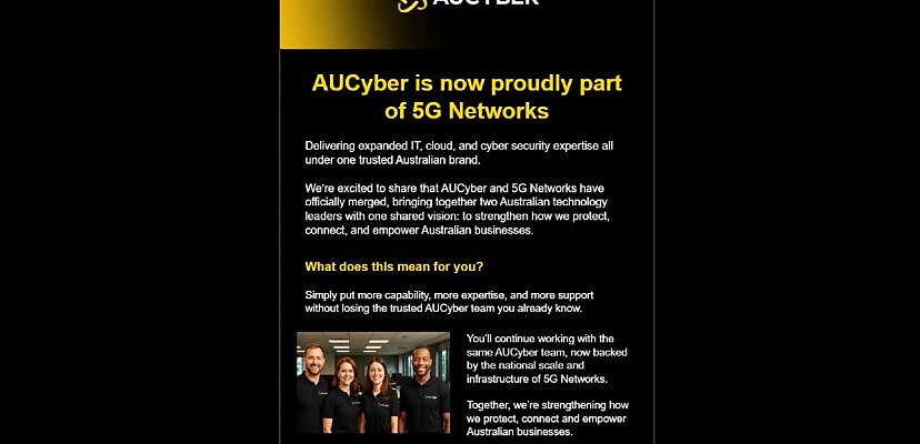 AUCyber announces merger with 5G Networks