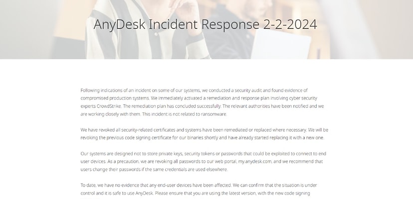 AnyDesk credentials on sale in the wake of security advisory