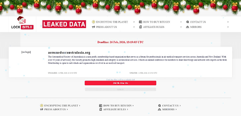 Exclusive: LockBit claims ransomware attack of Aeromedical Society of Australasia