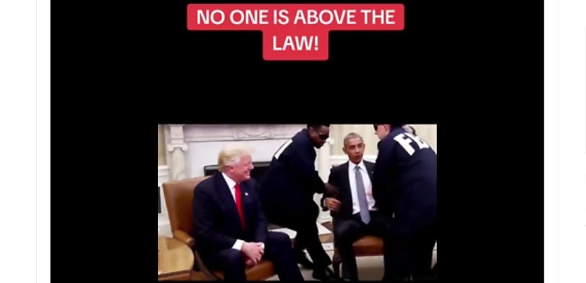 Trump posts AI video of Obama being arrested