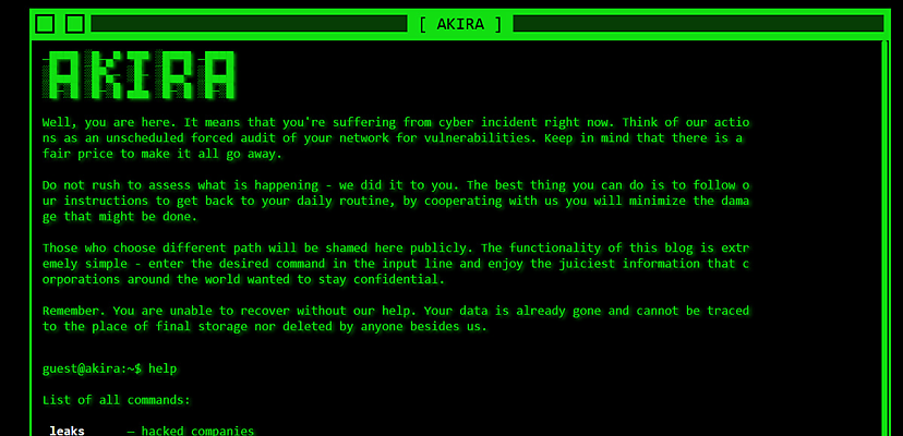 Akira ransomware made US$42m in ransoms before its first birthday