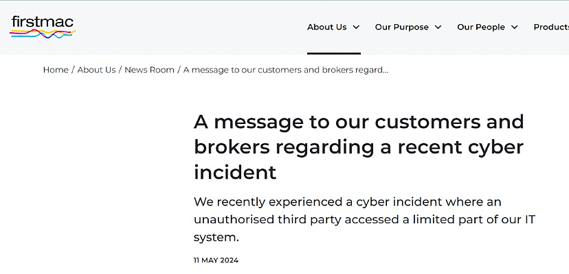 Embattled lender Firstmac releases new statement on cyber attack