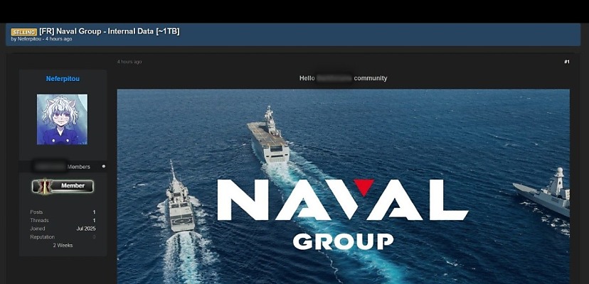 Naval Group confirms ‘no intrusion’ after alleged hacker breach