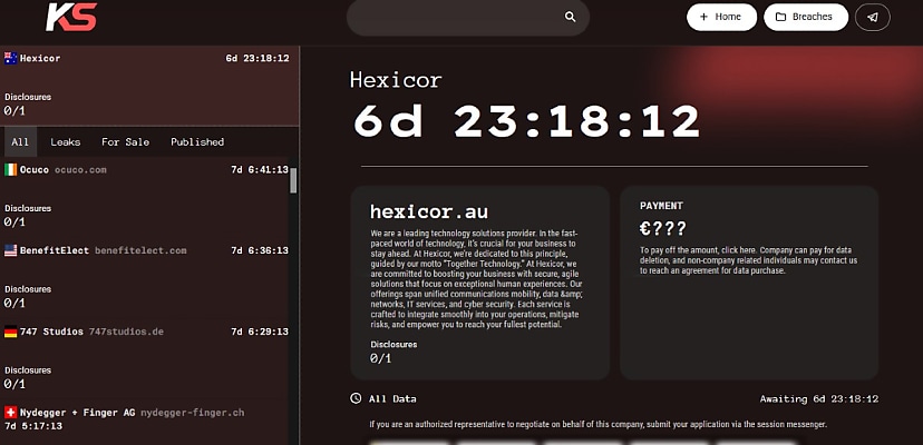 Exclusive: KillSec claims ransomware attack on Queensland IT services firm Hexicor
