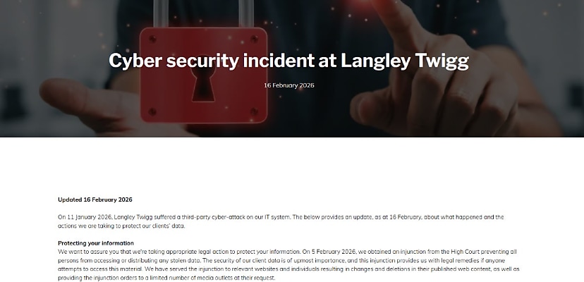 Hacked: Langley Twigg Law provides update on January ransomware incident
