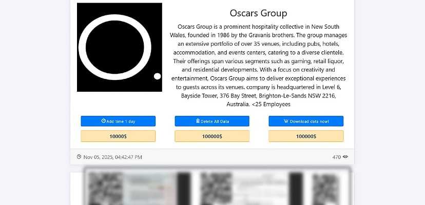 Exclusive: Hospitality giant the Oscars Group listed by Medusa ransomware