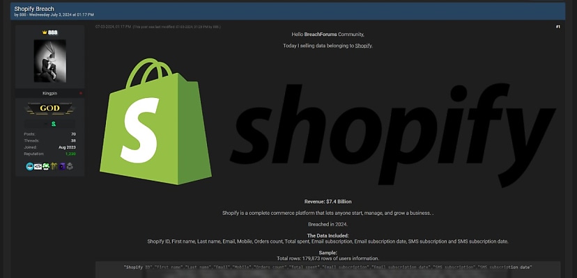 Shopify denies hack after customer details leaked online