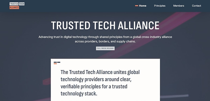 Matter of trust: Tech giants partner up for new Trusted Tech Alliance