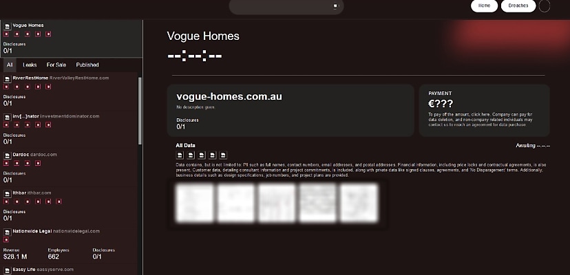 Exclusive: KillSec ransomware gang claims alleged hack of Vogue Homes 