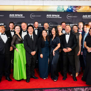 Stage presentation from last year's Australian Space Awards