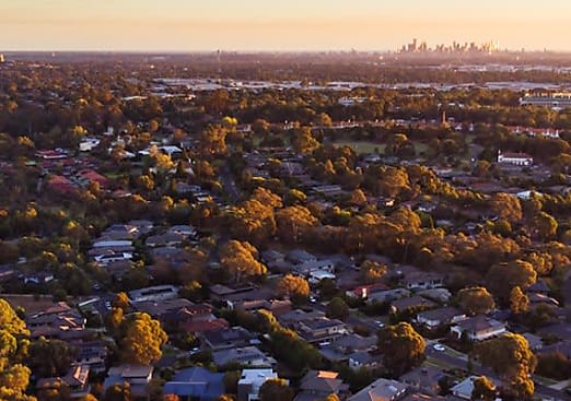 melbourne suburbs aerial reb