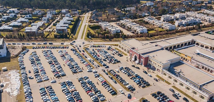aerial outlet shopping centres reb qki8od