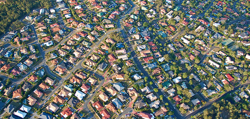 aerial suburbs property reb aneyx4