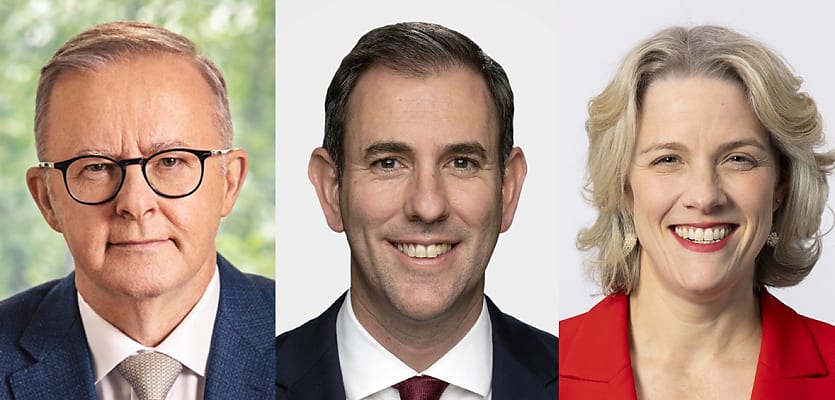 anthony albanese jim chalmers clare o neil reb m9bys9