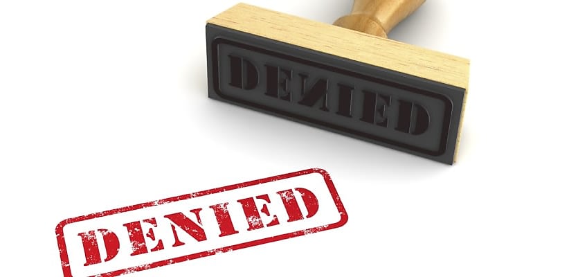 denied stamp 850