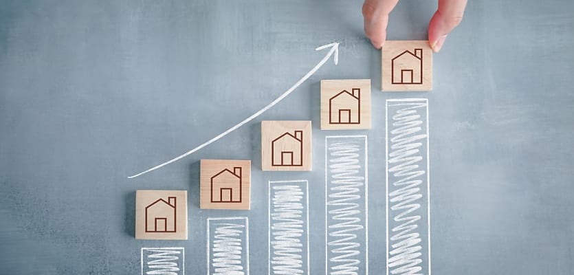 home sales rising reb hiec6r