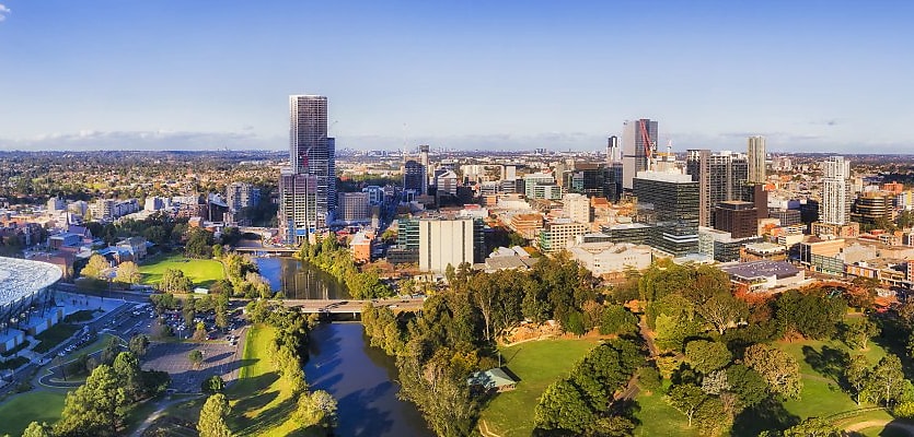 Parramatta aerial reb
